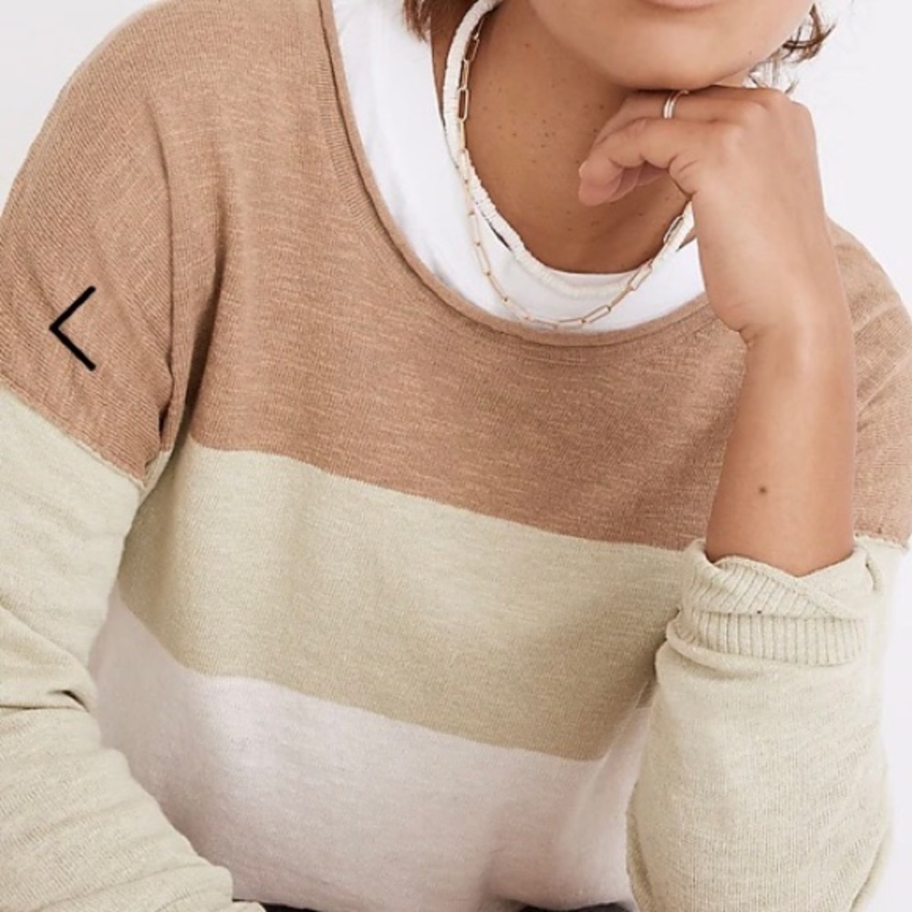 Palmdale Colorblock Linen Sweater by Madewell